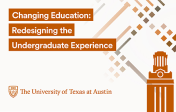 Changing Education Symposium Logo with UT Tower